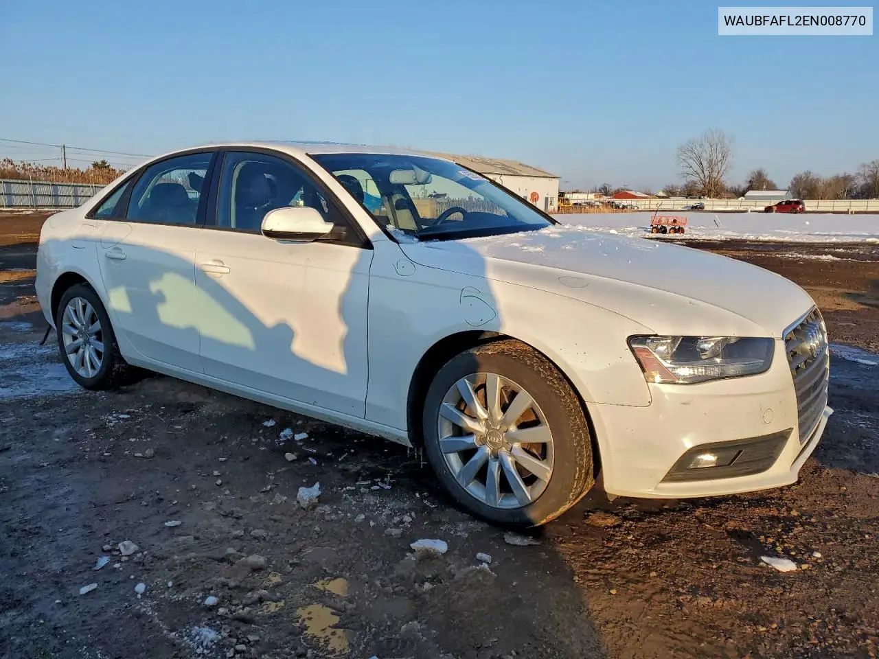 WAUBFAFL2EN008770 2014 Audi A4 Premium