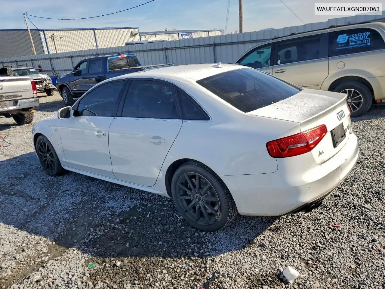 WAUFFAFLXGN007063 2016 Audi A4 Premium Plus S-Line