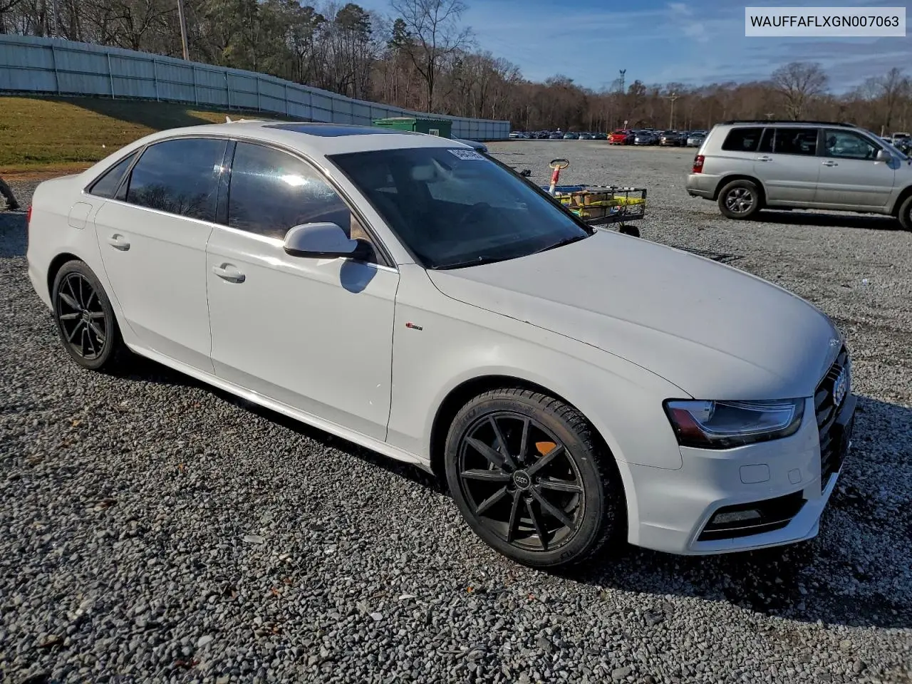 WAUFFAFLXGN007063 2016 Audi A4 Premium Plus S-Line
