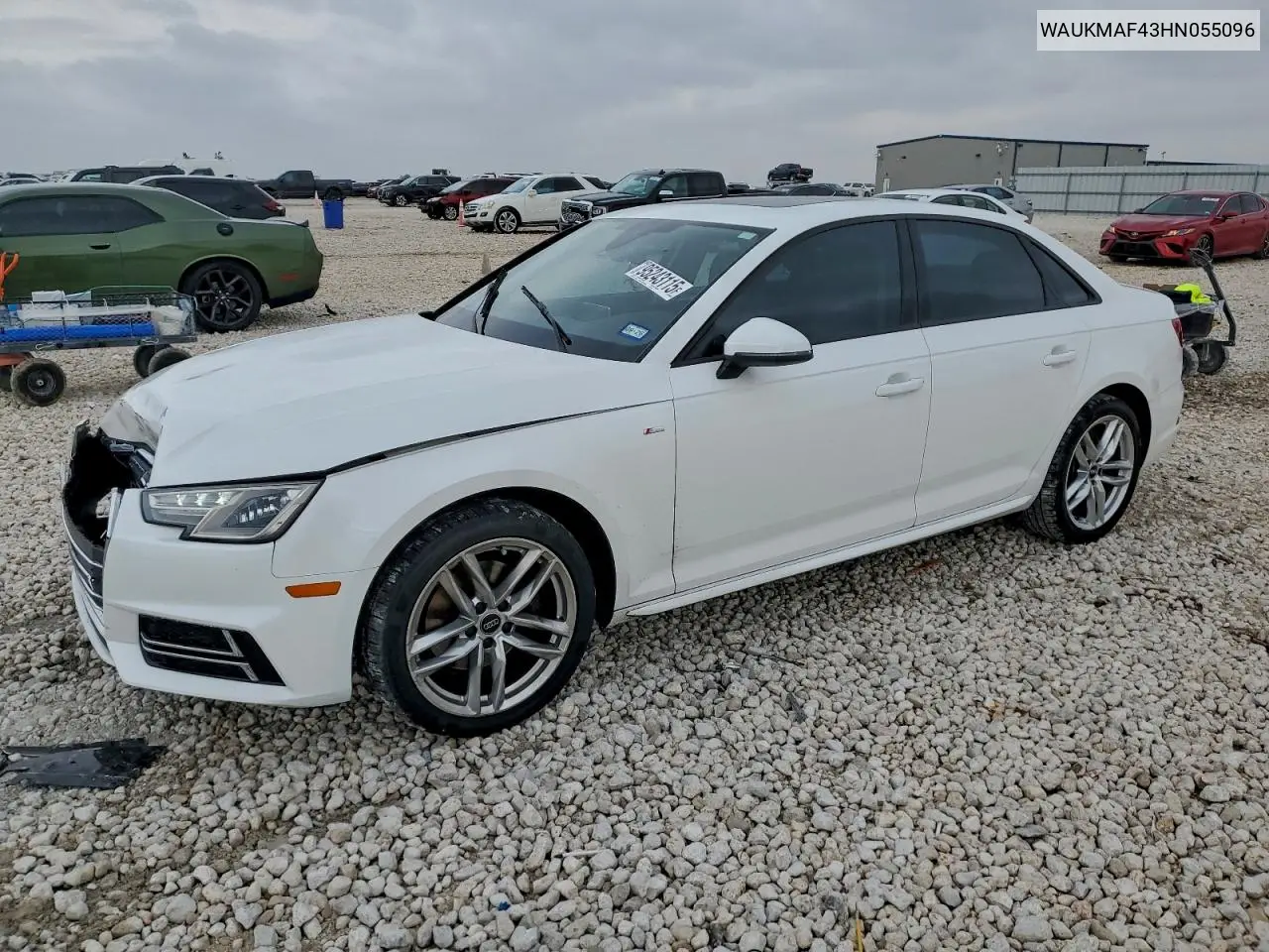 WAUKMAF43HN055096 2017 Audi A4 Ultra Premium
