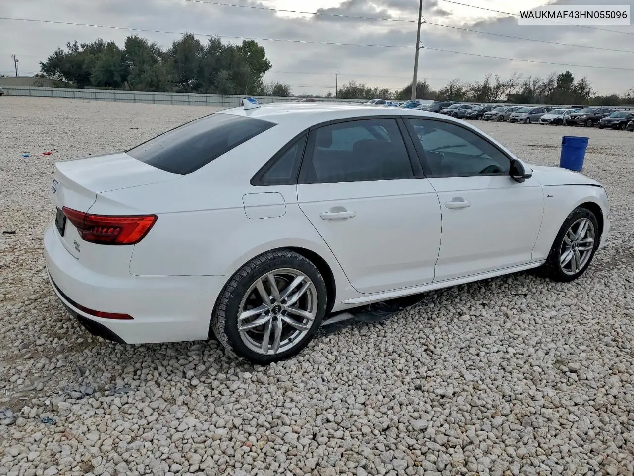 WAUKMAF43HN055096 2017 Audi A4 Ultra Premium