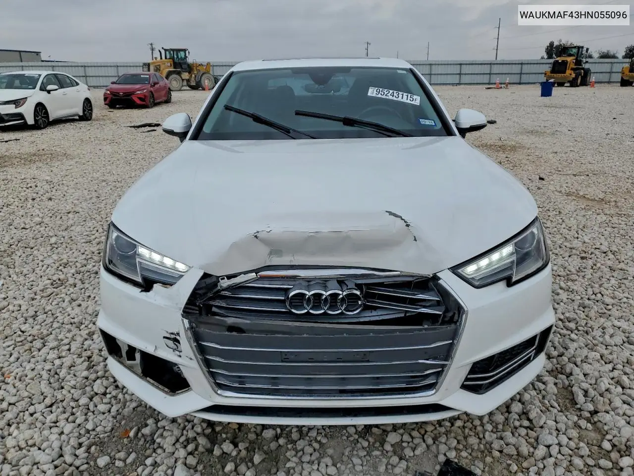 WAUKMAF43HN055096 2017 Audi A4 Ultra Premium
