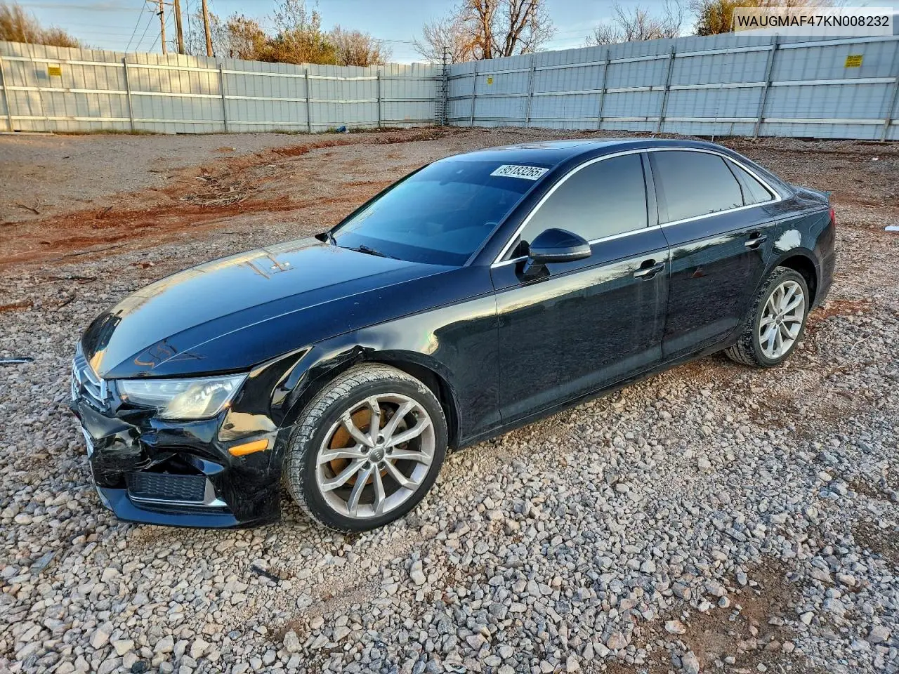 WAUGMAF47KN008232 2019 Audi A4 Premium