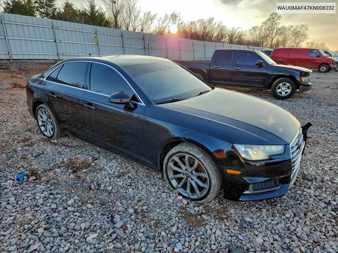 WAUGMAF47KN008232 2019 Audi A4 Premium