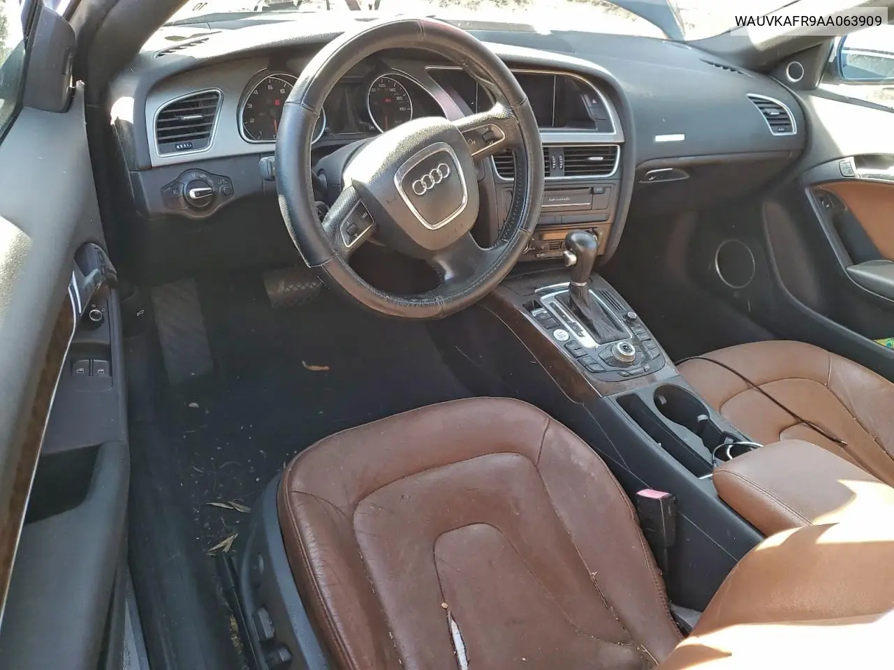 WAUVKAFR9AA063909 2010 Audi A5 Prestige