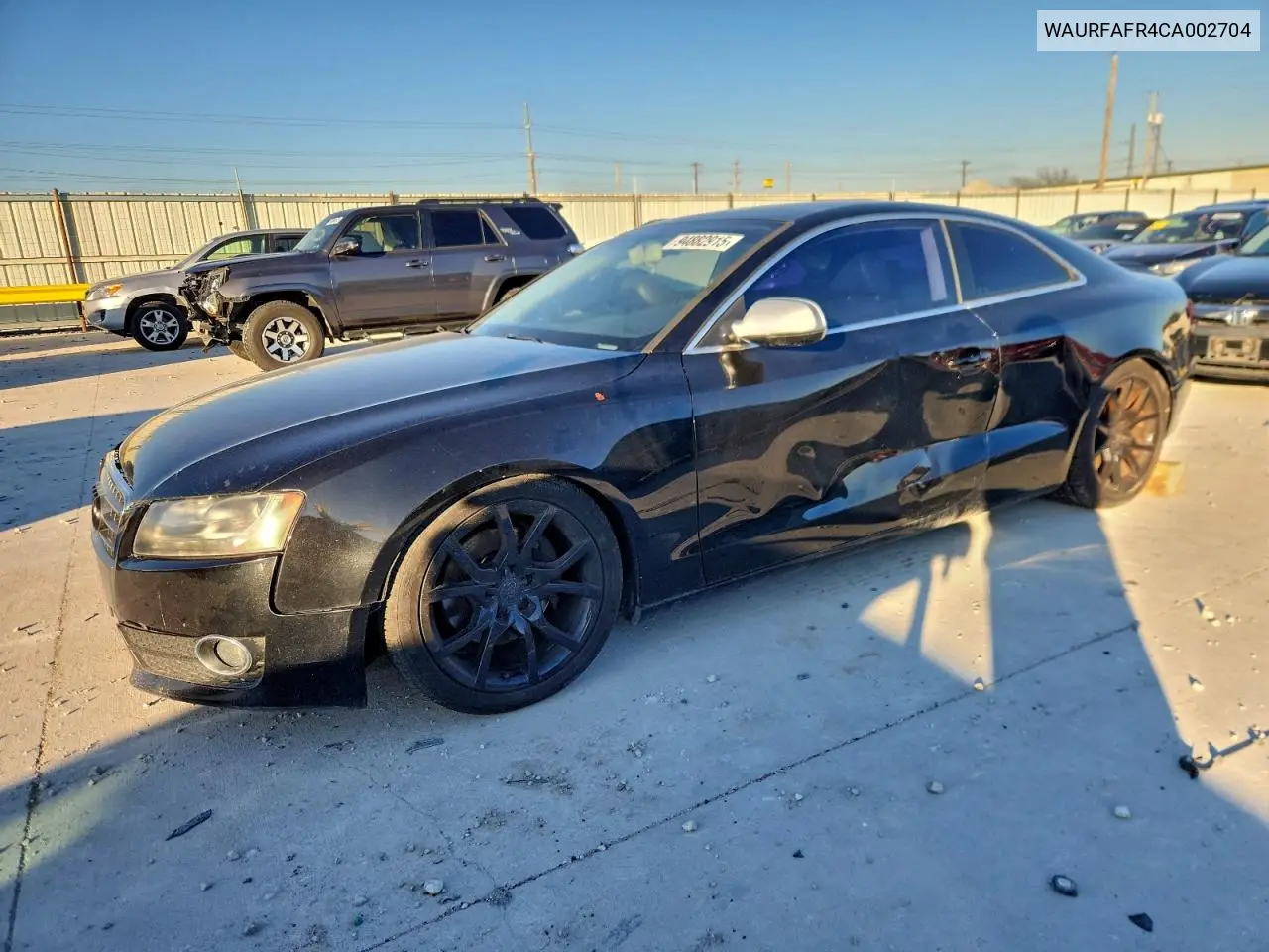 WAURFAFR4CA002704 2012 Audi A5 Premium Plus
