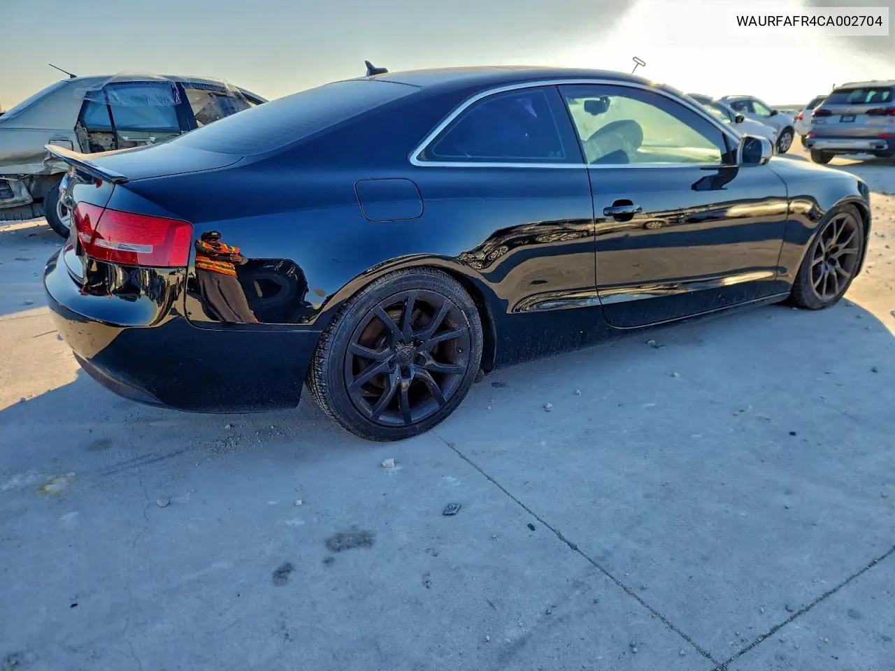 WAURFAFR4CA002704 2012 Audi A5 Premium Plus
