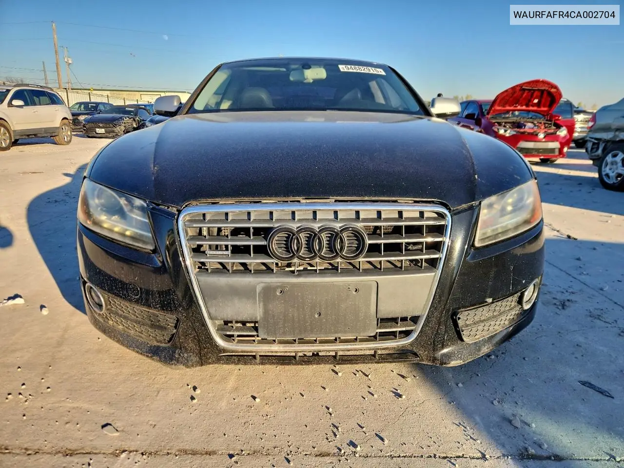 WAURFAFR4CA002704 2012 Audi A5 Premium Plus