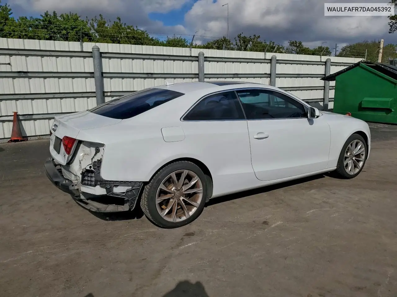 WAULFAFR7DA045392 2013 Audi A5 Premium Plus
