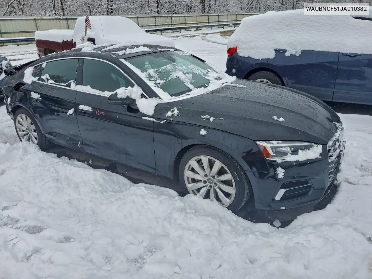 WAUBNCF51JA010382 2018 Audi A5 Premium Plus