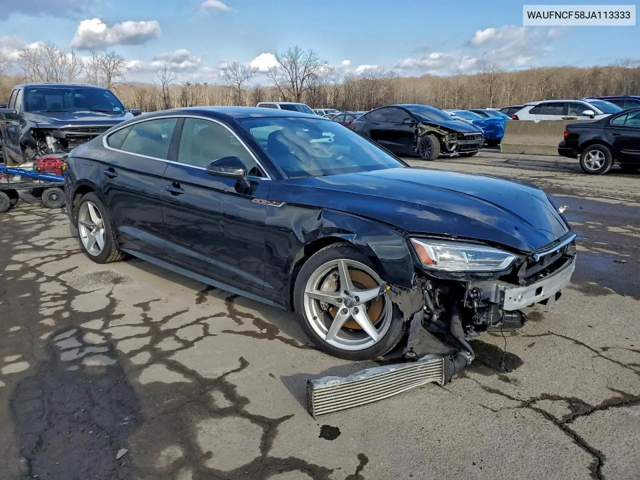 WAUFNCF58JA113333 2018 Audi A5 Prestige S-Line
