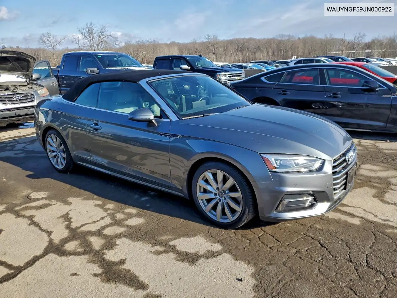 WAUYNGF59JN000922 2018 Audi A5 Premium Plus