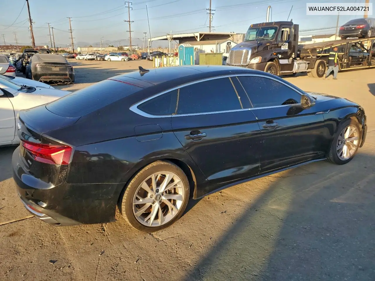 WAUANCF52LA004721 2020 Audi A5 Premium