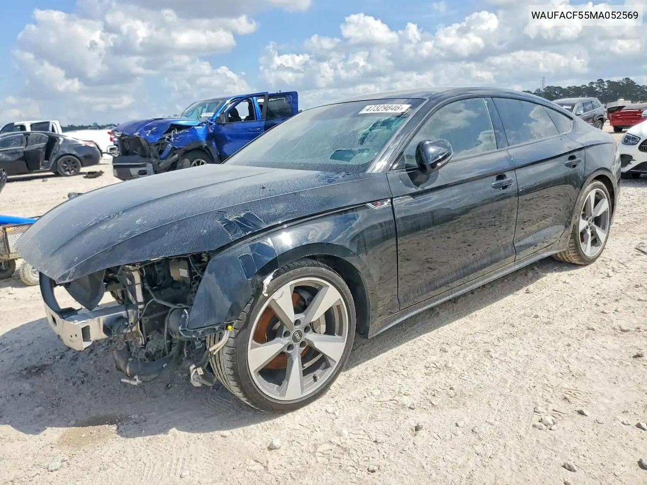 WAUFACF55MA052569 2021 Audi A5 Premium Plus 45