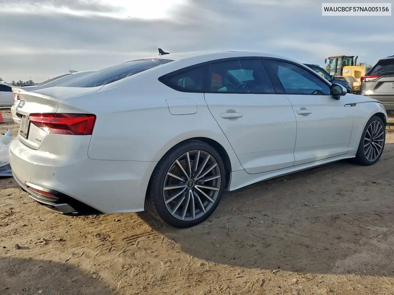 WAUCBCF57NA005156 2022 Audi A5 Premium Plus 40