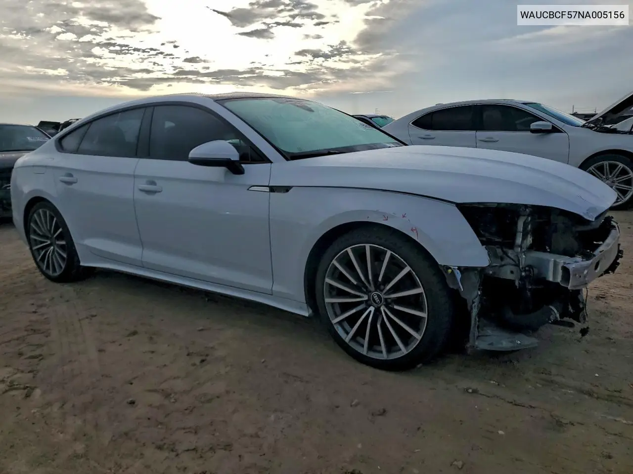 WAUCBCF57NA005156 2022 Audi A5 Premium Plus 40