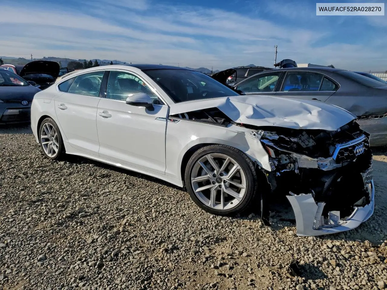 WAUFACF52RA028270 2024 Audi A5 Premium Plus 45