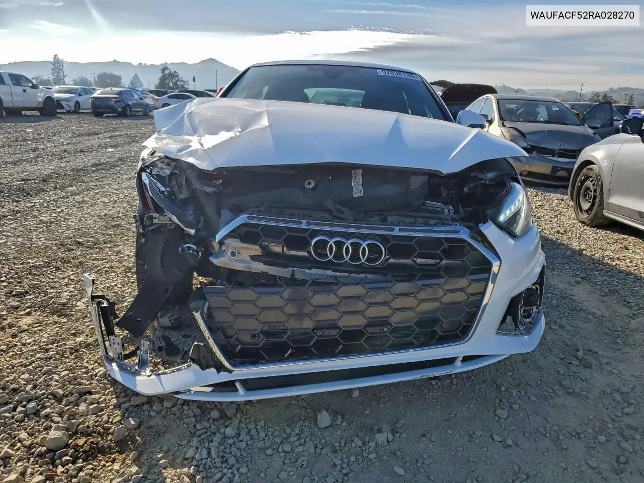 WAUFACF52RA028270 2024 Audi A5 Premium Plus 45