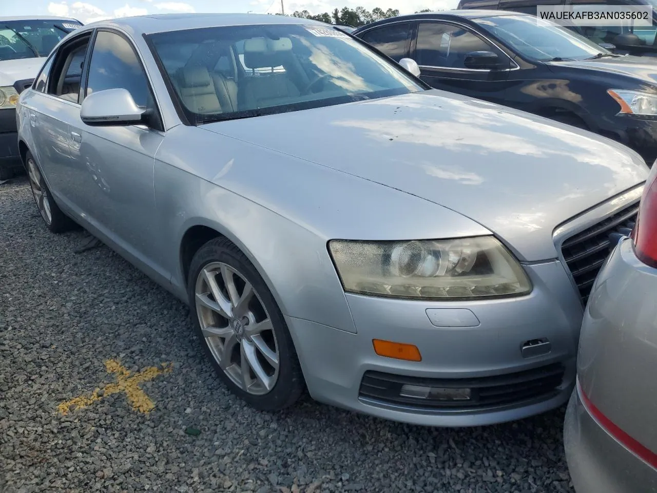 WAUEKAFB3AN035602 2010 Audi A6 Premium Plus