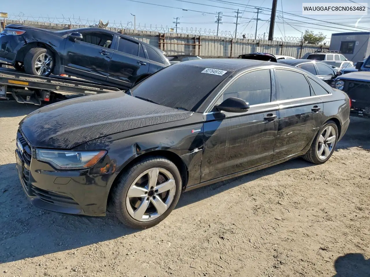 WAUGGAFC8CN063482 2012 Audi A6 Premium Plus