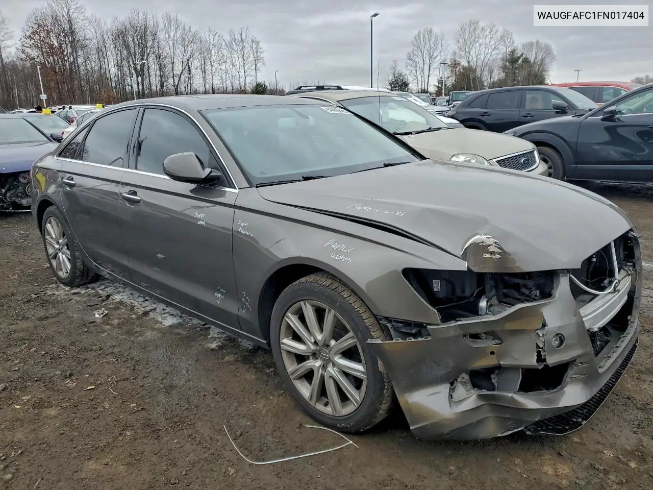 WAUGFAFC1FN017404 2015 Audi A6 Premium Plus