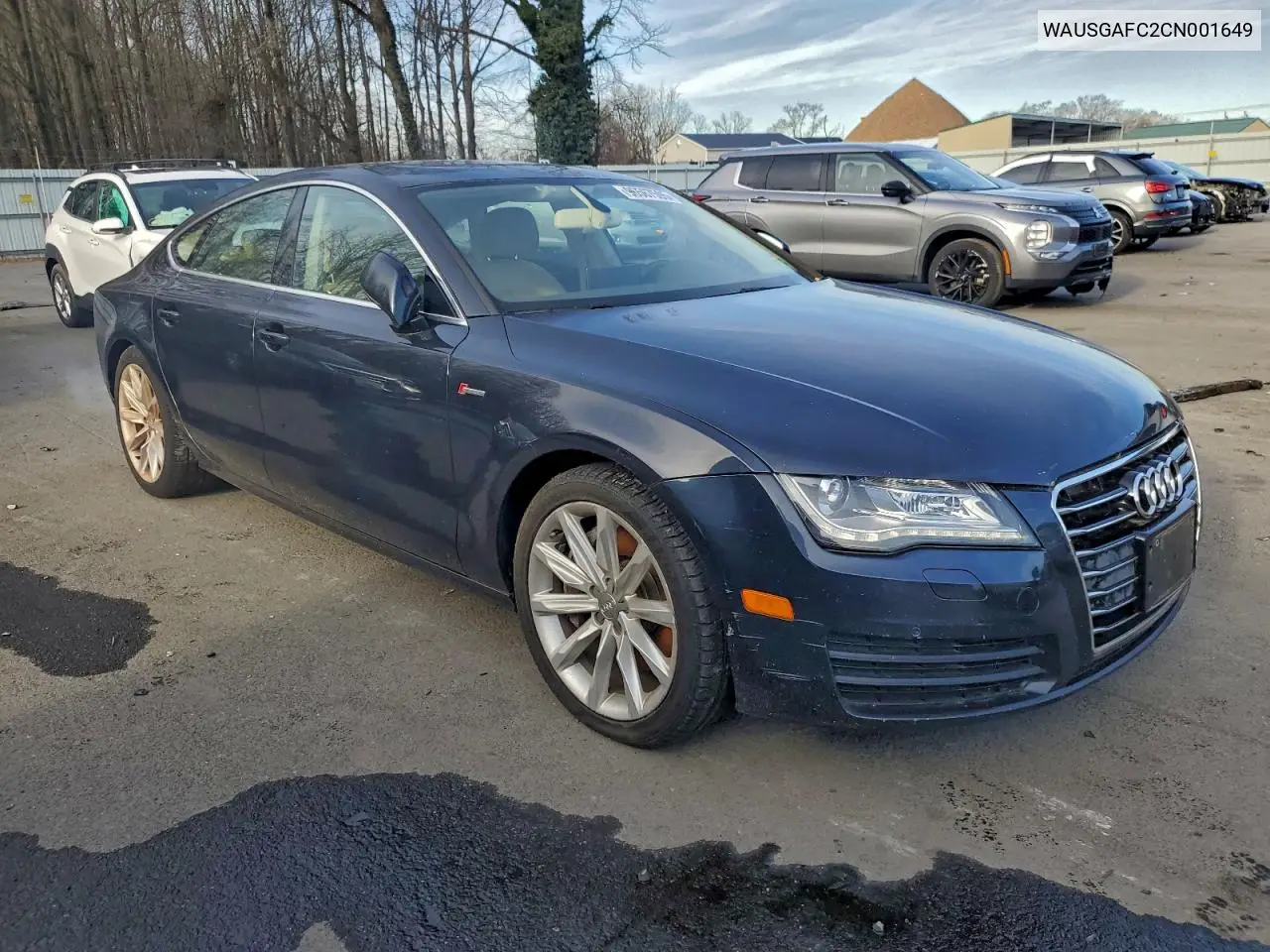 WAUSGAFC2CN001649 2012 Audi A7 Prestige