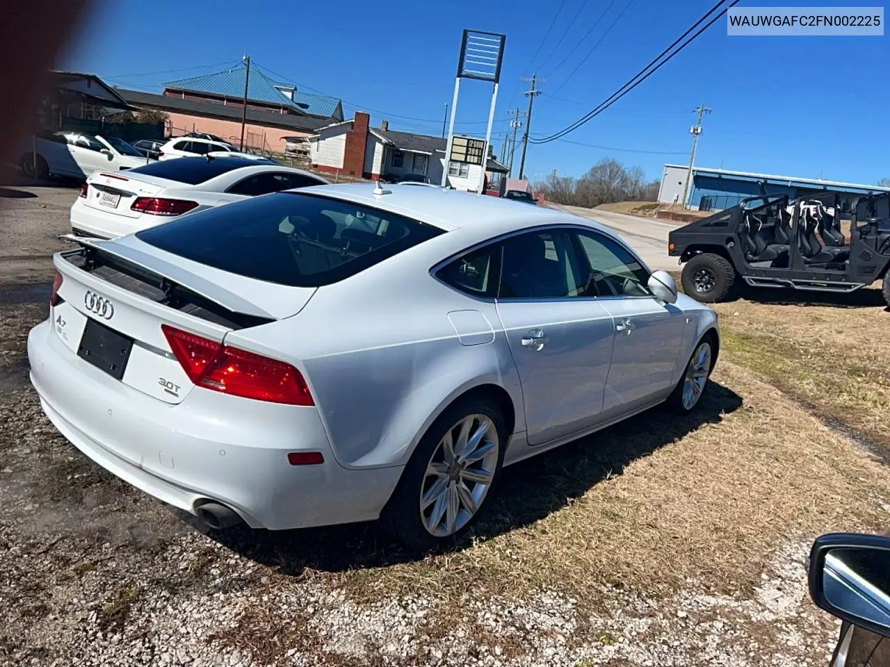 WAUWGAFC2FN002225 2015 Audi A7 Premium Plus