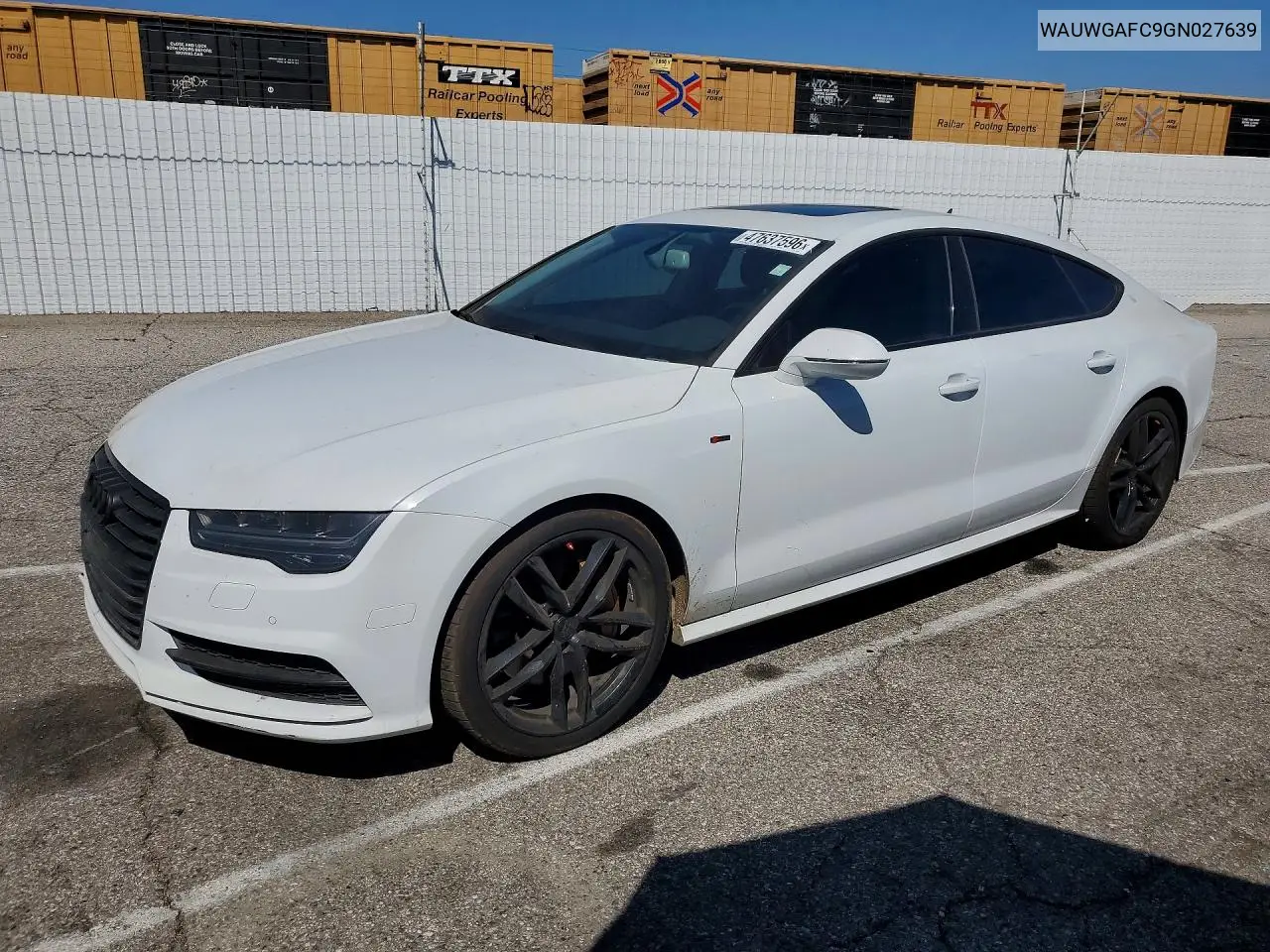 WAUWGAFC9GN027639 2016 Audi A7 Premium Plus