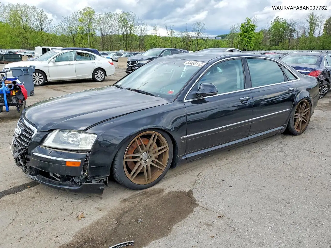 2010 Audi A8 VIN: WAURVAFA8AN007732 Lot: 53492176