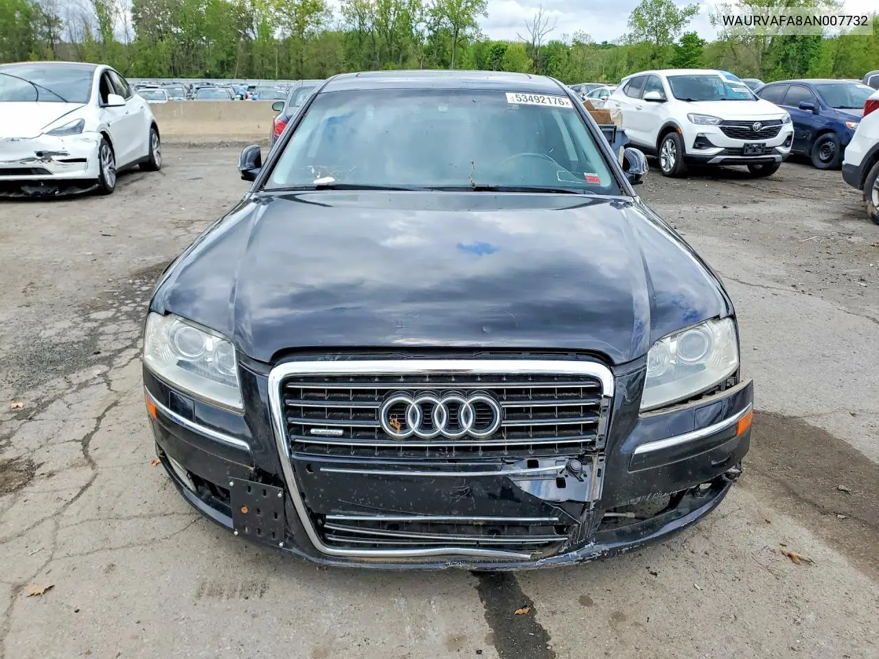 2010 Audi A8 VIN: WAURVAFA8AN007732 Lot: 53492176