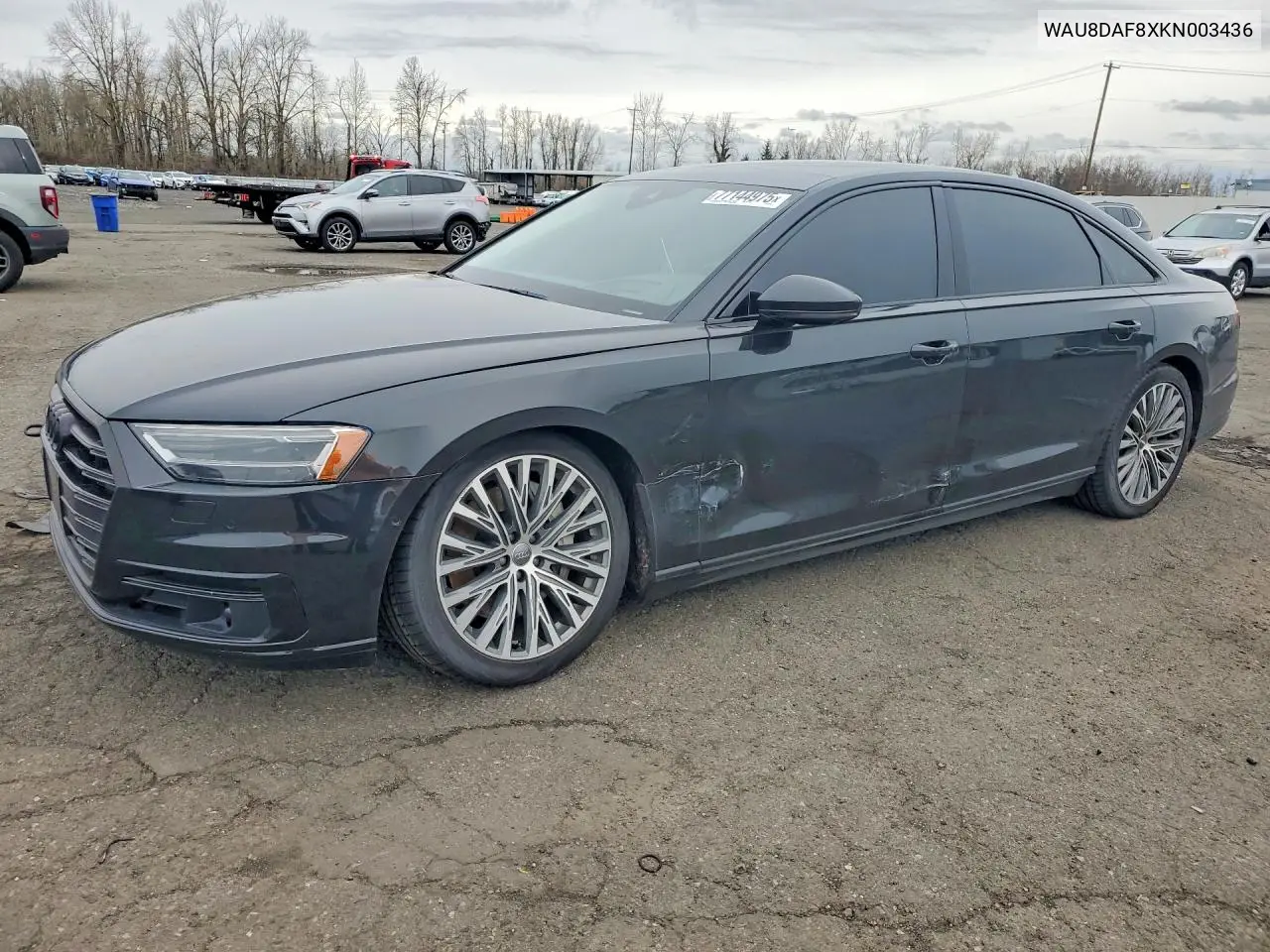 2019 Audi A8 L VIN: WAU8DAF8XKN003436 Lot: 77144975