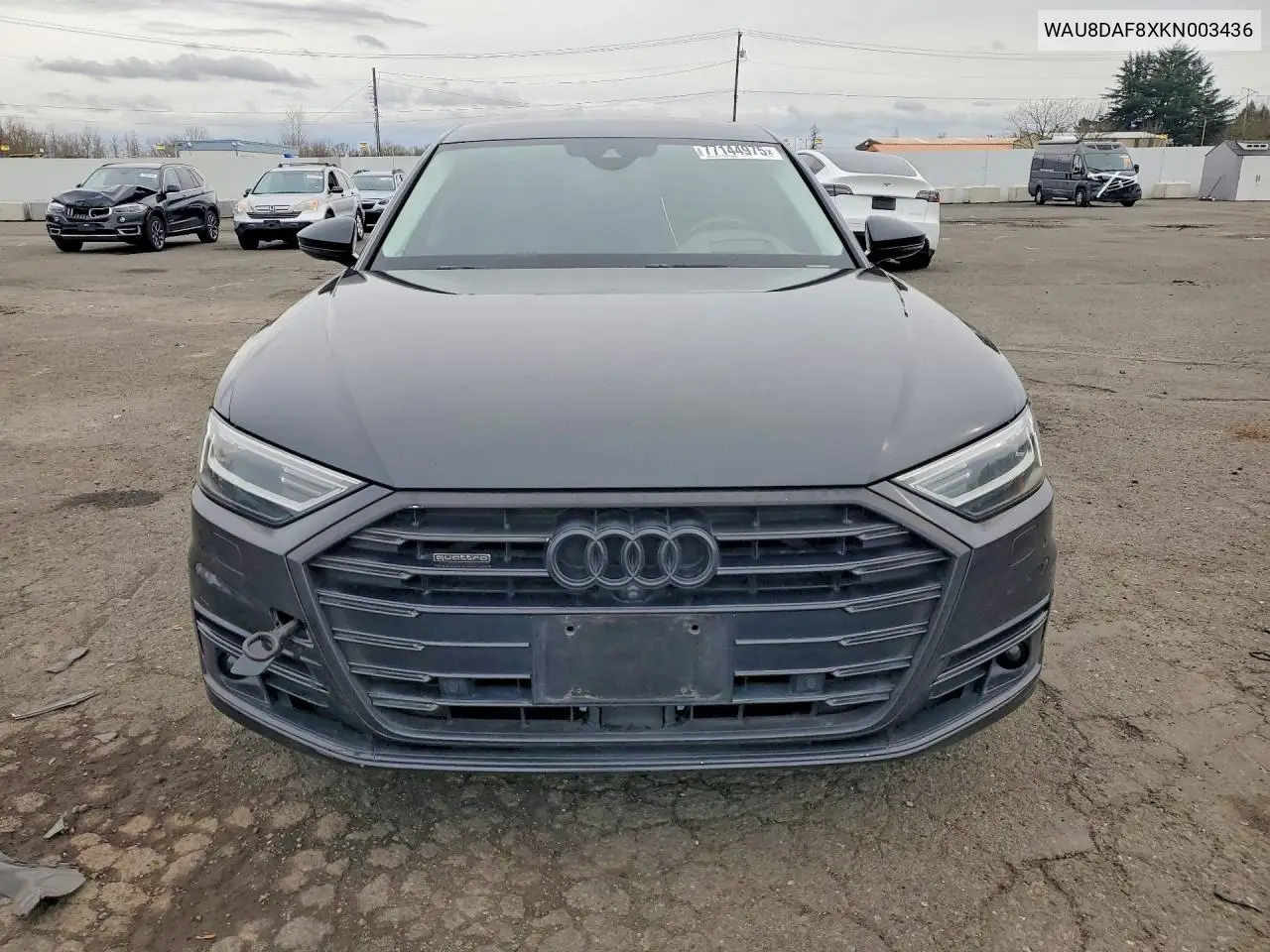 2019 Audi A8 L VIN: WAU8DAF8XKN003436 Lot: 77144975