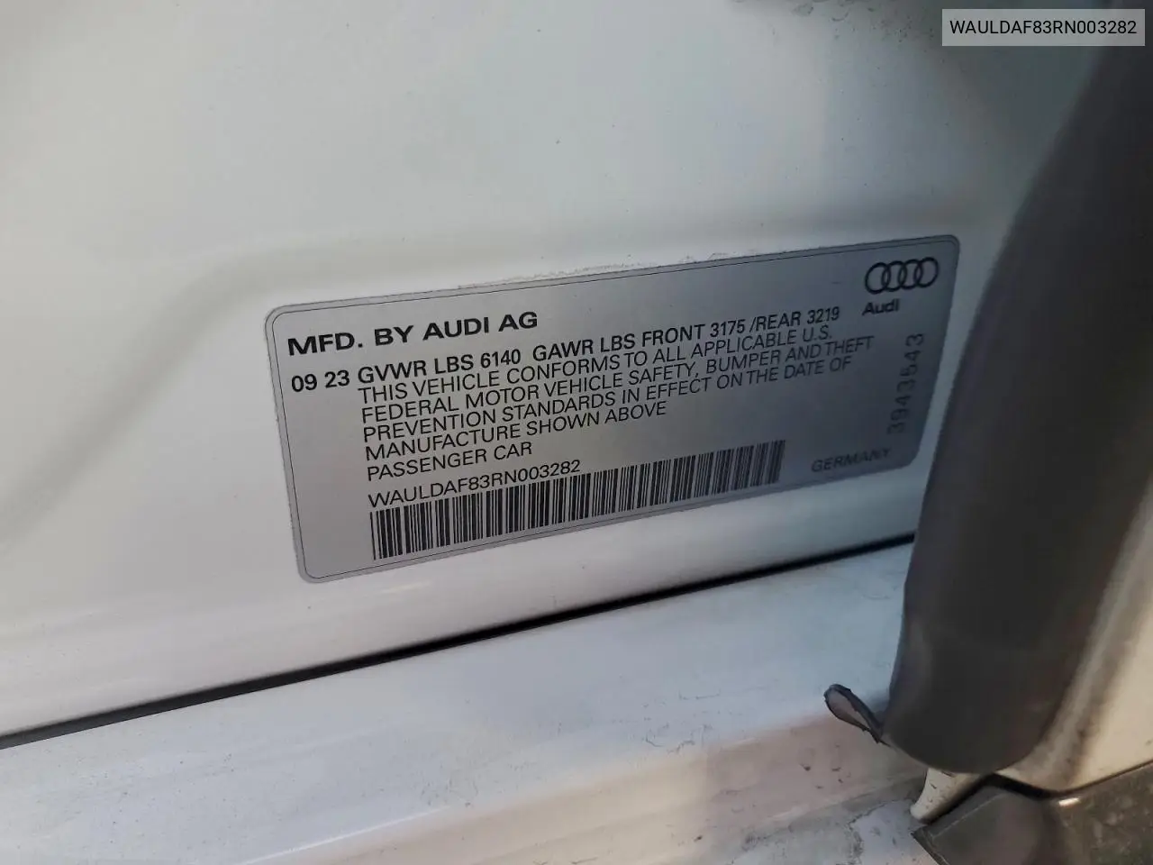 WAULDAF83RN003282 2024 Audi A8 L