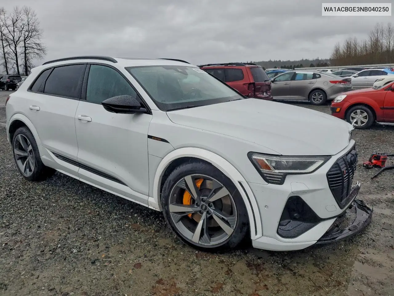 WA1ACBGE3NB040250 2022 Audi E-Tron S Premium Plus
