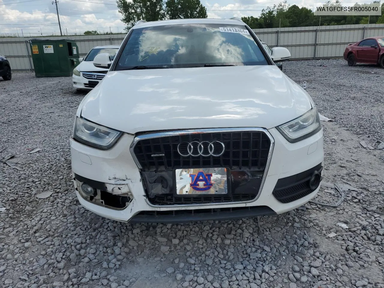 2015 Audi Q3 Prestige VIN: WA1GFCFS5FR005040 Lot: 61413364