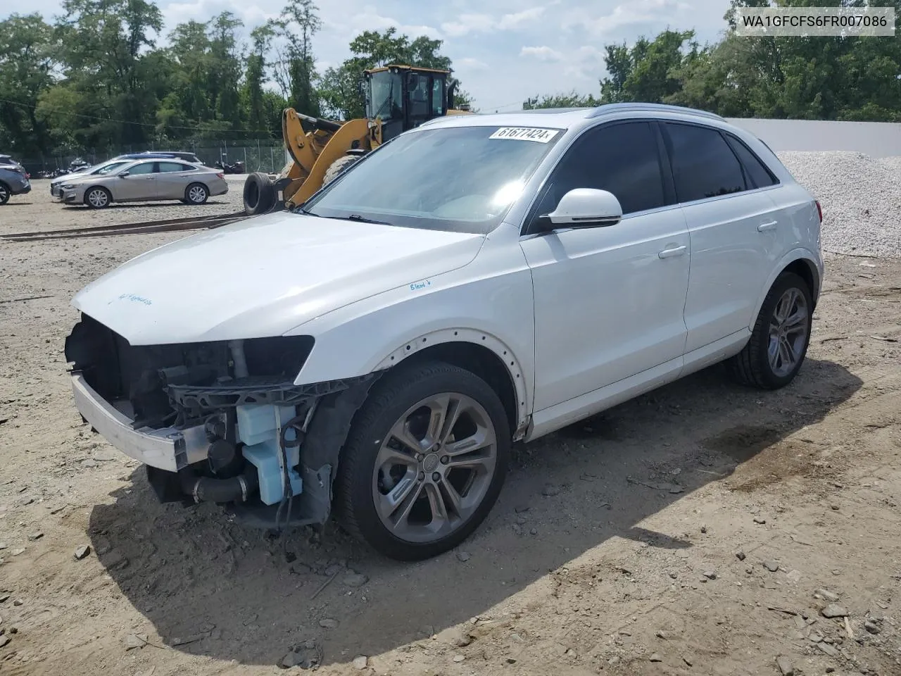 2015 Audi Q3 Prestige VIN: WA1GFCFS6FR007086 Lot: 61677424