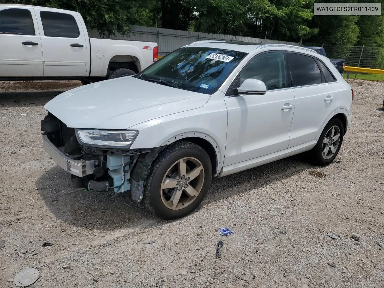 2015 Audi Q3 Prestige VIN: WA1GFCFS2FR011409 Lot: 62153064