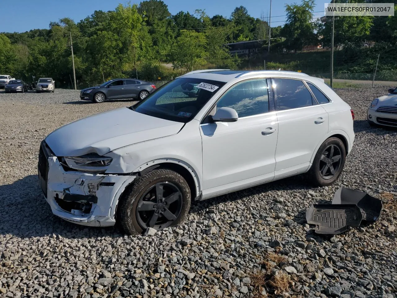 2015 Audi Q3 Premium Plus VIN: WA1EFCFS0FR012047 Lot: 62622754