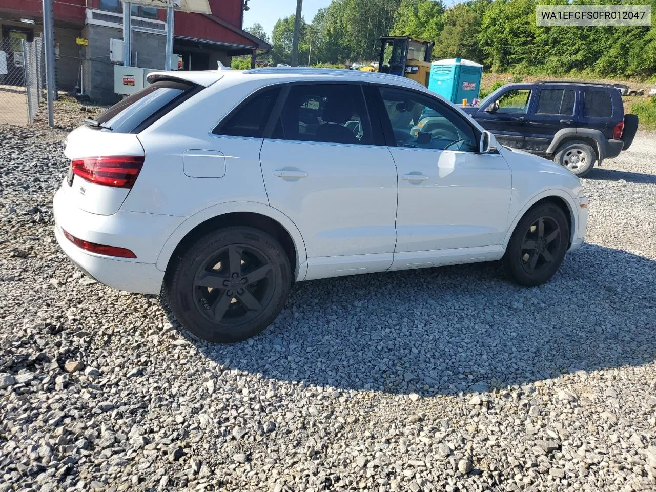 2015 Audi Q3 Premium Plus VIN: WA1EFCFS0FR012047 Lot: 62622754