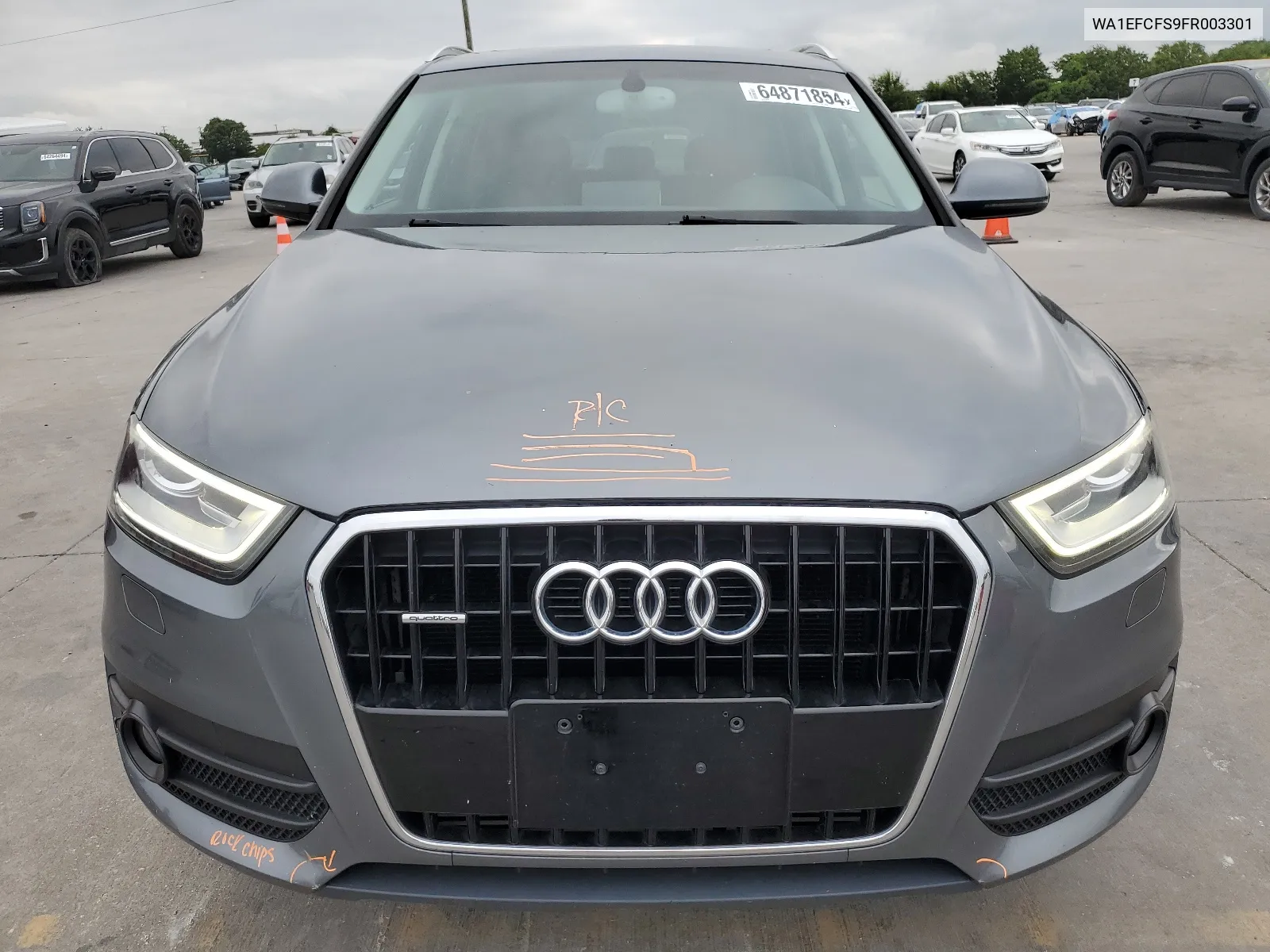 2015 Audi Q3 Premium Plus VIN: WA1EFCFS9FR003301 Lot: 64871854