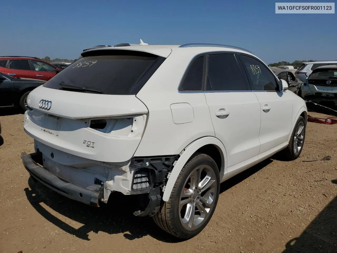 2015 Audi Q3 Prestige VIN: WA1GFCFS0FR001123 Lot: 68128164