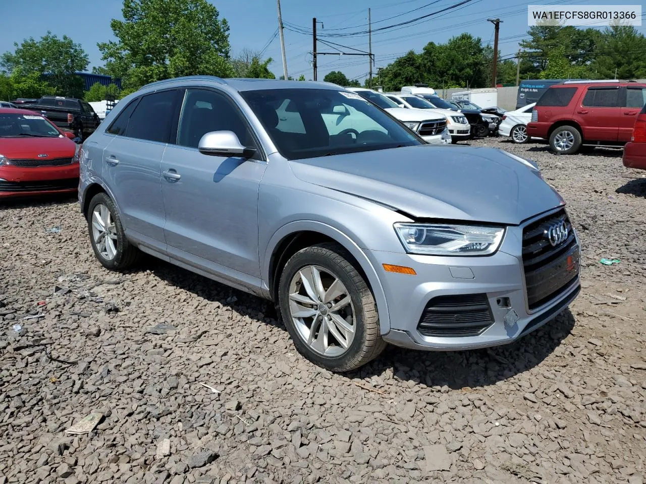 2016 Audi Q3 Premium Plus VIN: WA1EFCFS8GR013366 Lot: 59171574