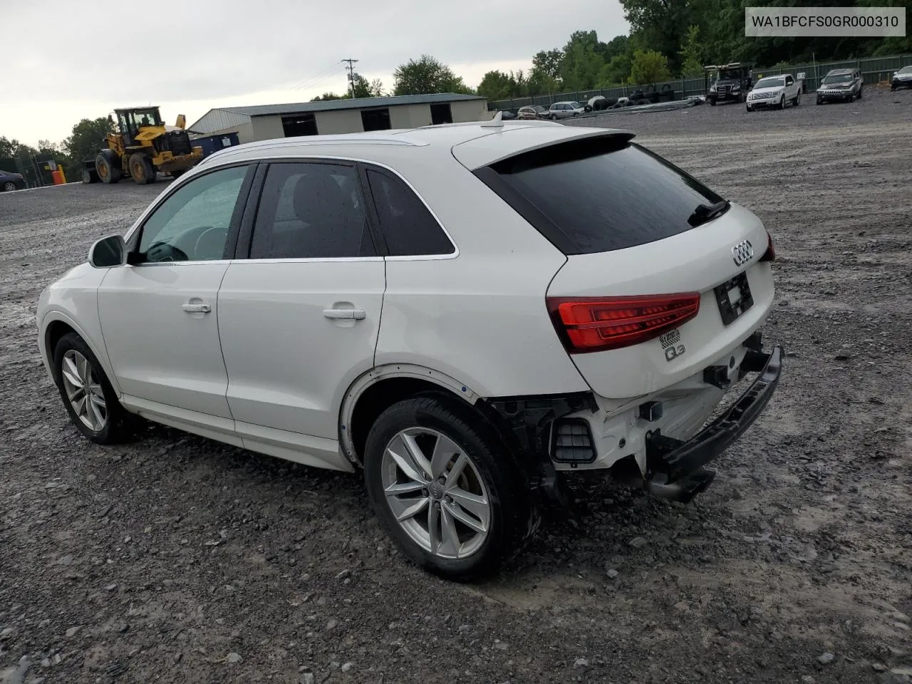 2016 Audi Q3 Premium Plus VIN: WA1BFCFS0GR000310 Lot: 60976804