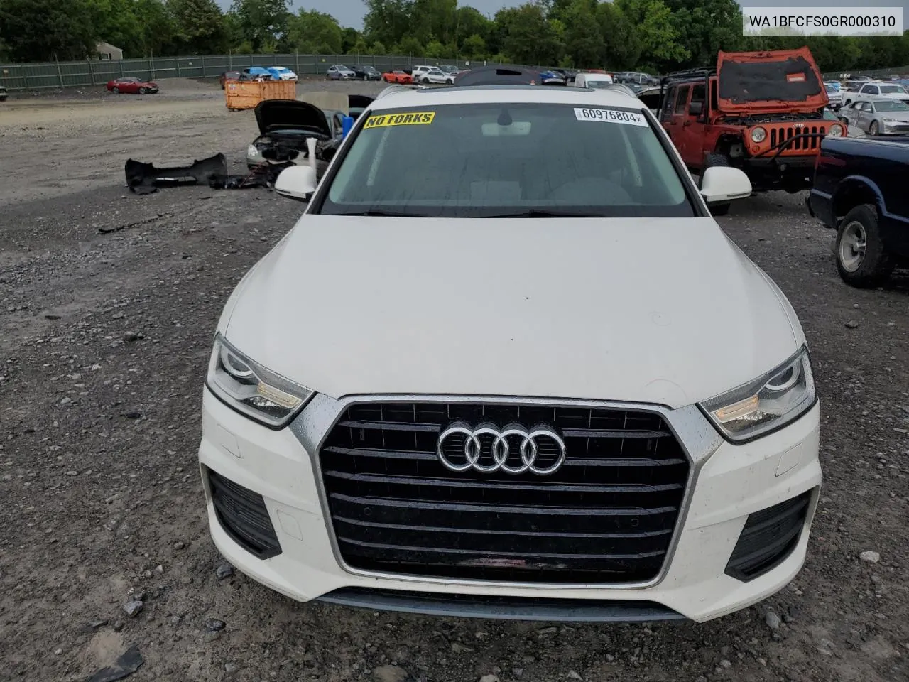 2016 Audi Q3 Premium Plus VIN: WA1BFCFS0GR000310 Lot: 60976804