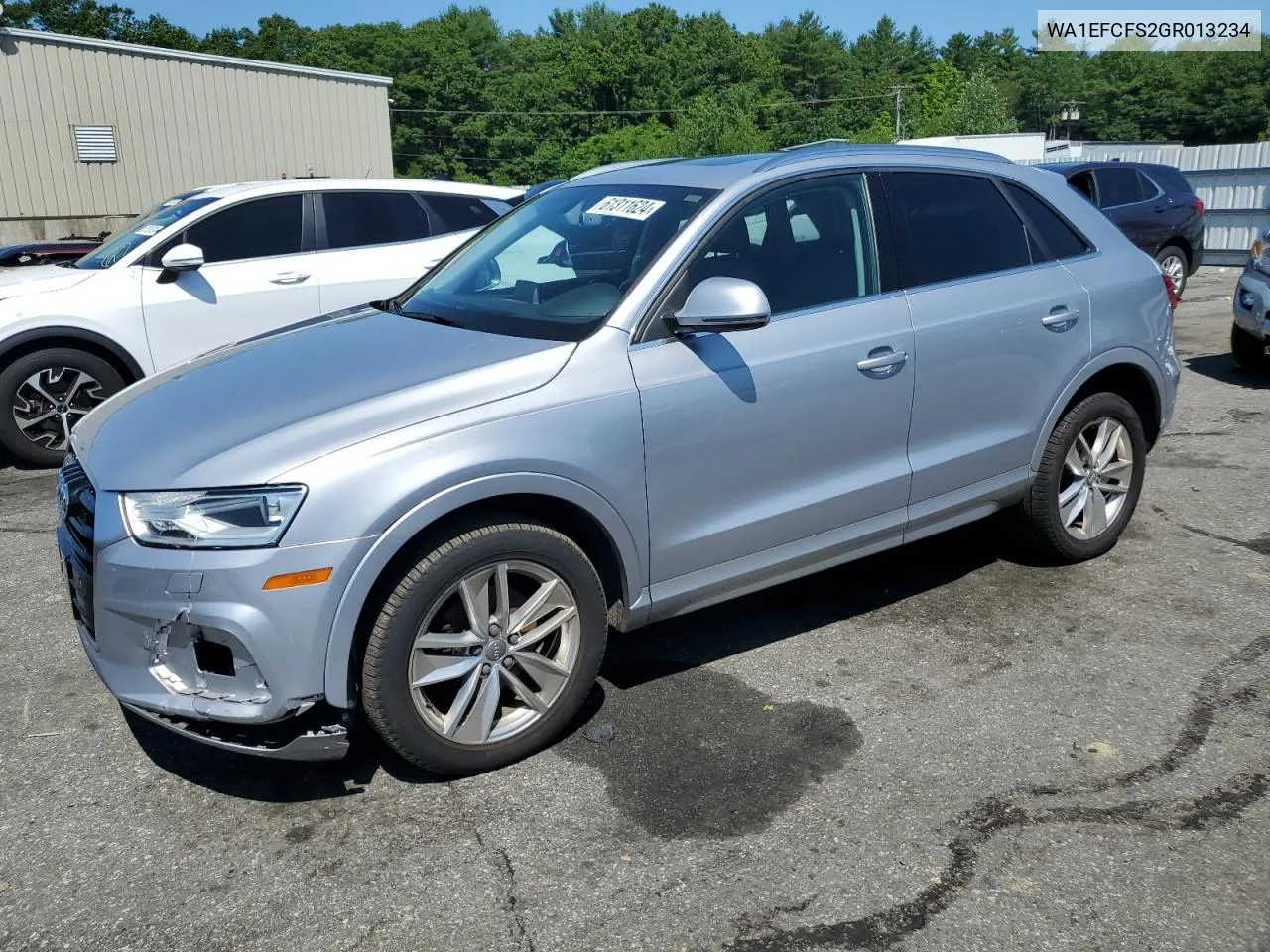 2016 Audi Q3 Premium Plus VIN: WA1EFCFS2GR013234 Lot: 61311624