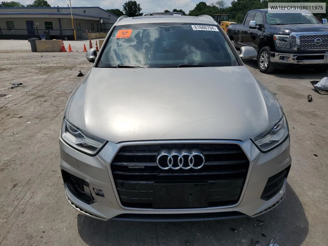 2016 Audi Q3 Premium Plus VIN: WA1EFCFS1GR011975 Lot: 61680794