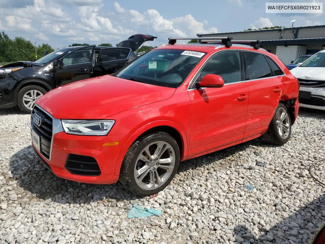 2016 Audi Q3 Premium Plus VIN: WA1EFCFSXGR021923 Lot: 61934864