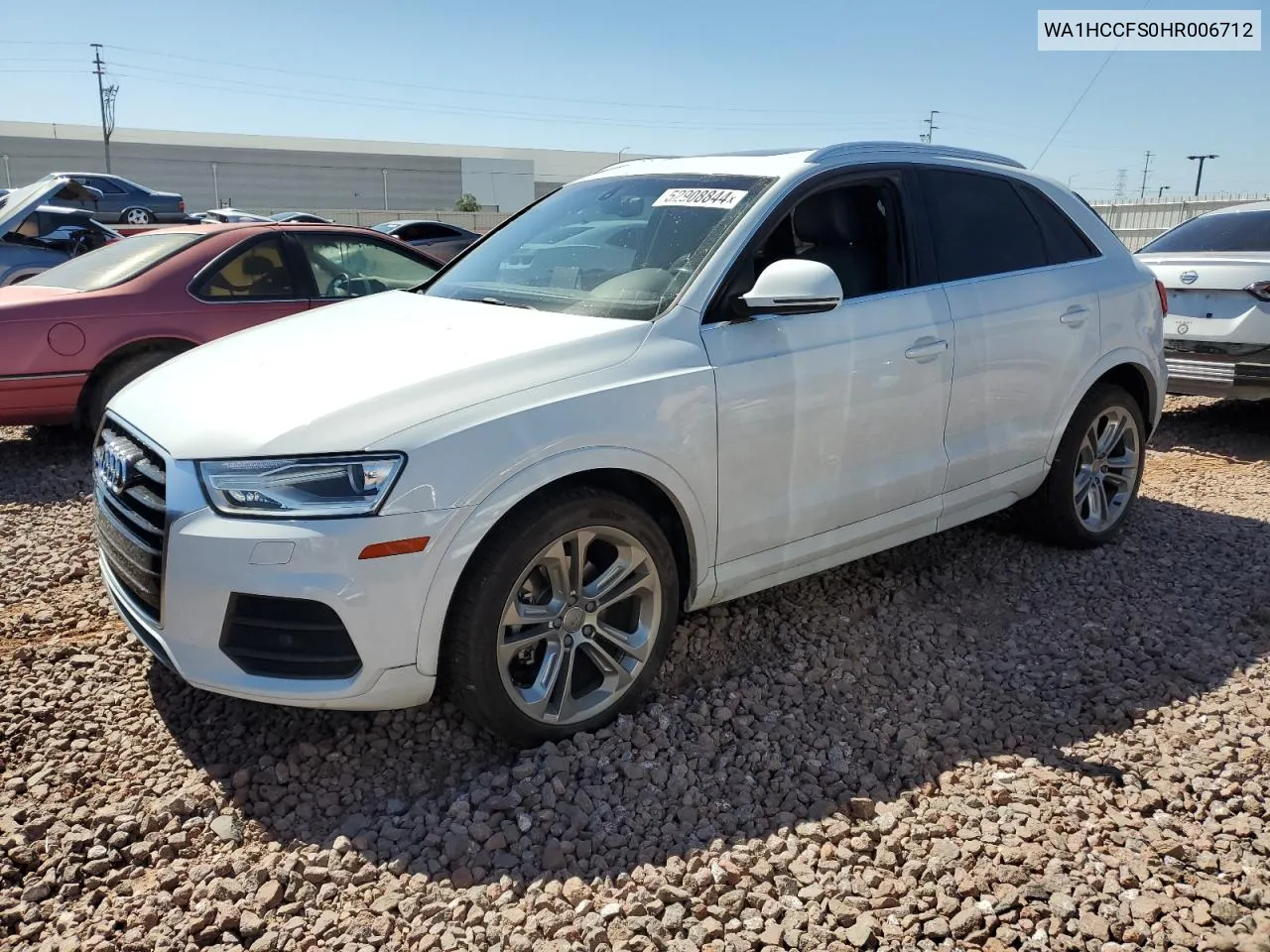 2017 Audi Q3 Premium Plus VIN: WA1HCCFS0HR006712 Lot: 52908844