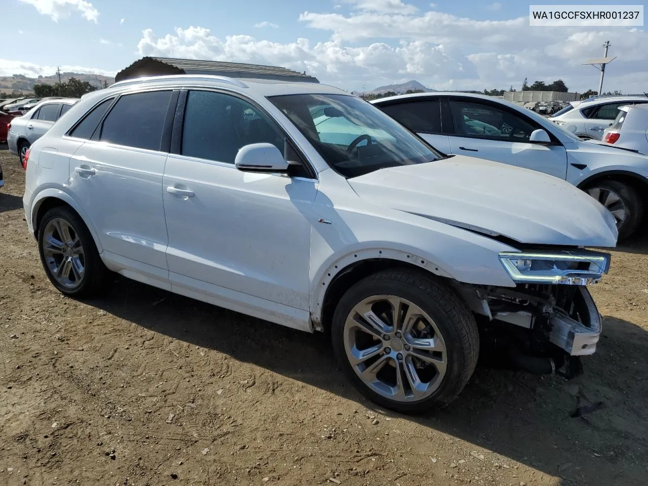 2017 Audi Q3 Prestige VIN: WA1GCCFSXHR001237 Lot: 71992694