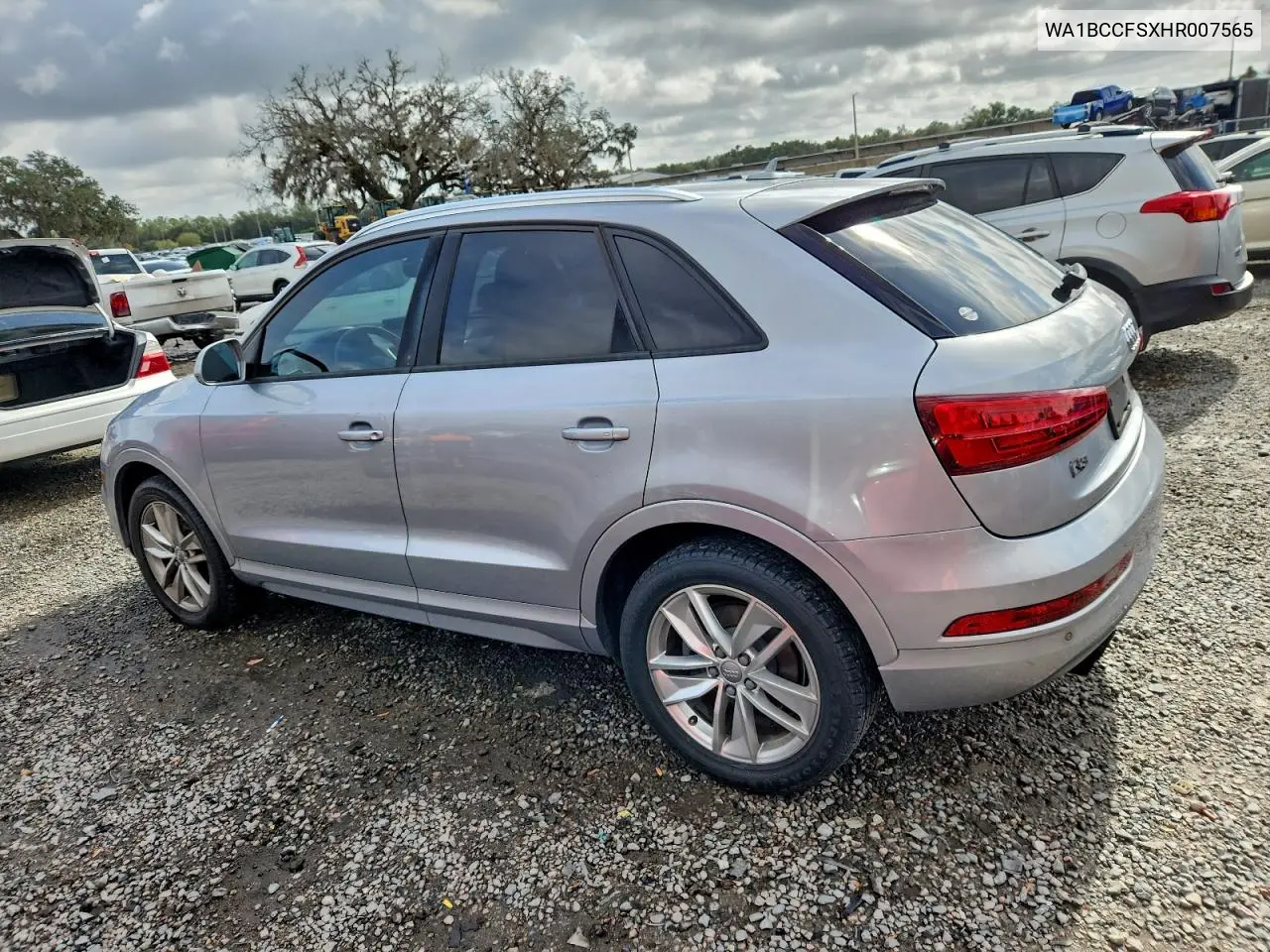 WA1BCCFSXHR007565 2017 Audi Q3 Premium